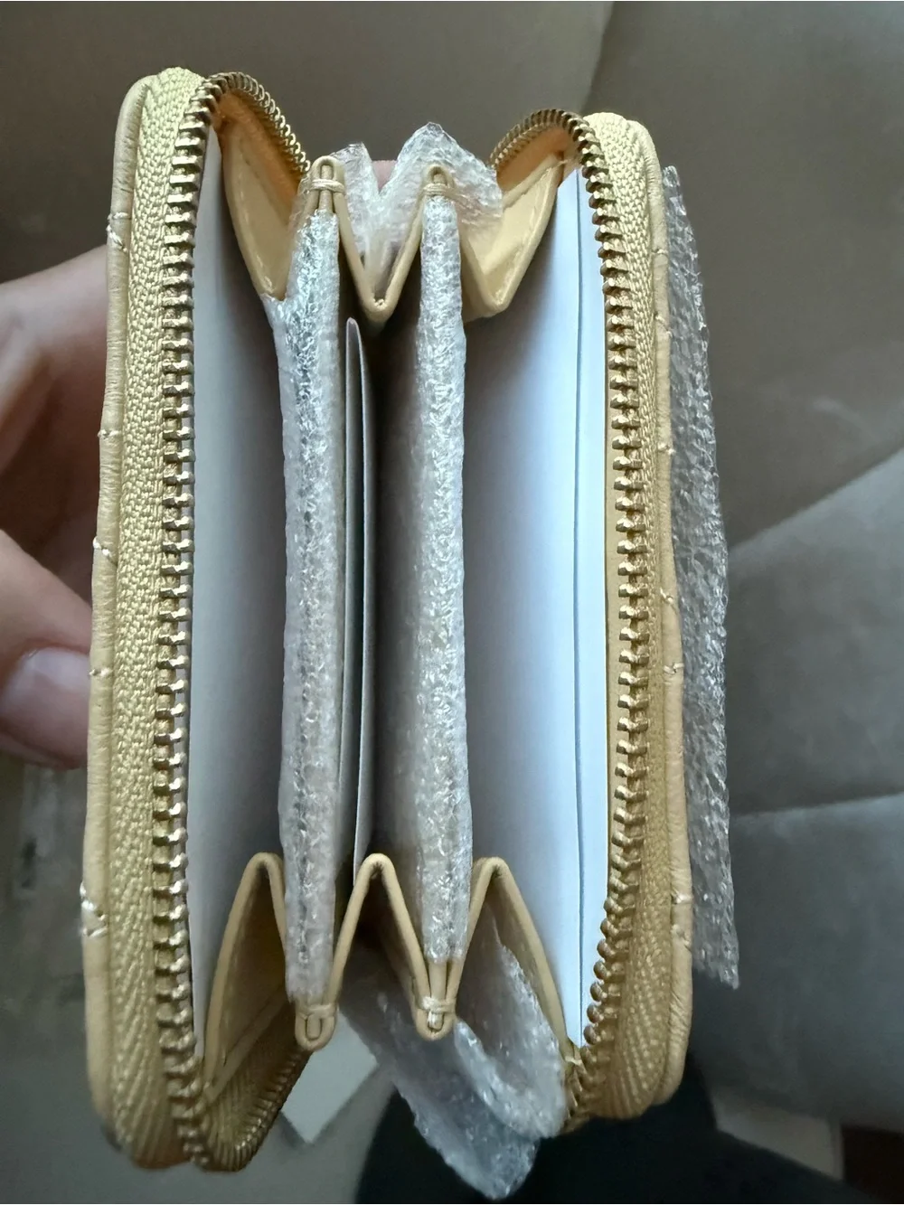 Coach card case vanilla